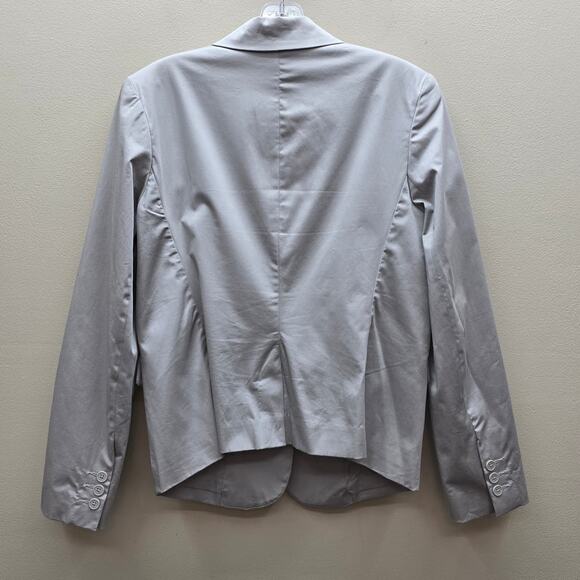 Norma Kamali Women's Single Breasted Blazer Jacket Business Work Beige Size 8 - Picture 2 of 7